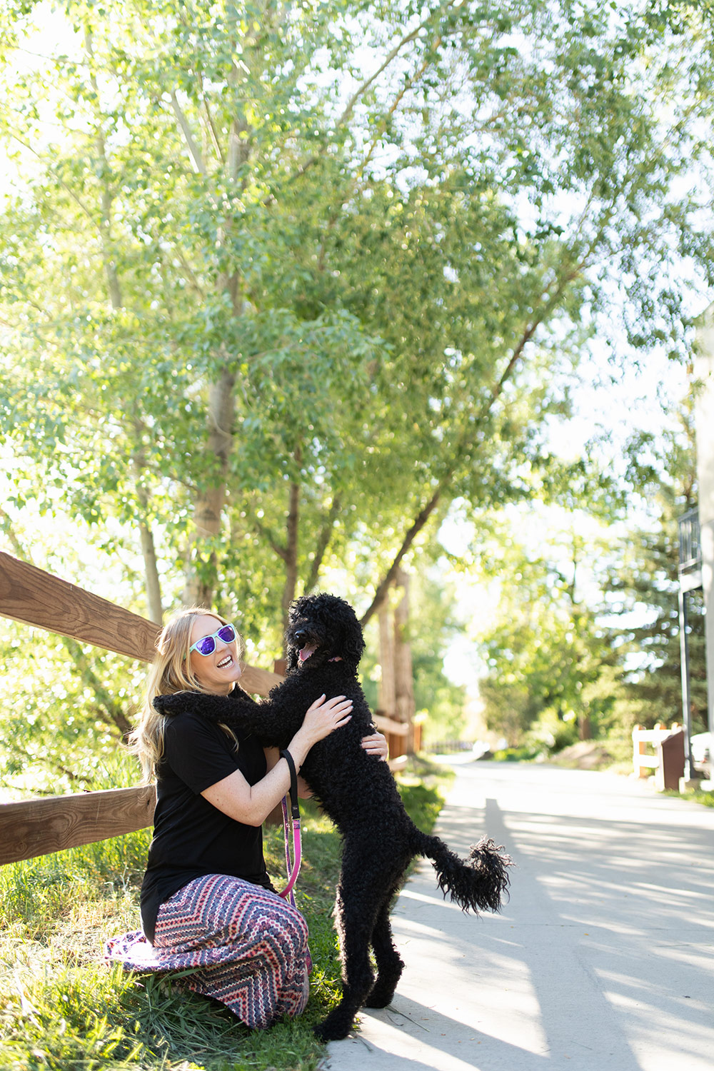 Tracy Tydeman with her dog