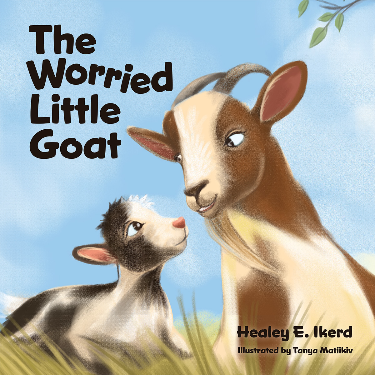 The Worried Little Goat Children's Book Cover Design